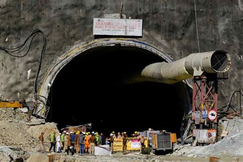 Tunnel Collapse Rescuers Release First Video Of Workers Trapped