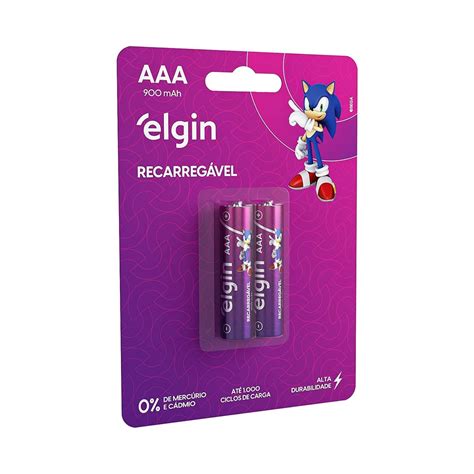 Pilha Recarregavel Aaa 900mah Elgin Ferramentas Baterias E Pilhas