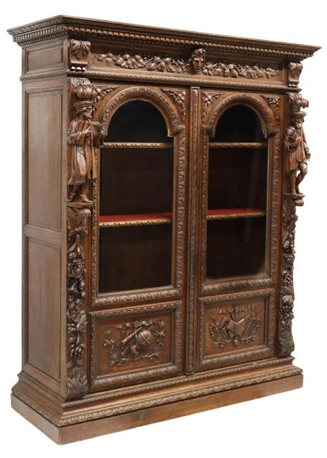 Sold Price FRENCH HENRI II STYLE CARVED OAK BOOKCASE Invalid Date CDT