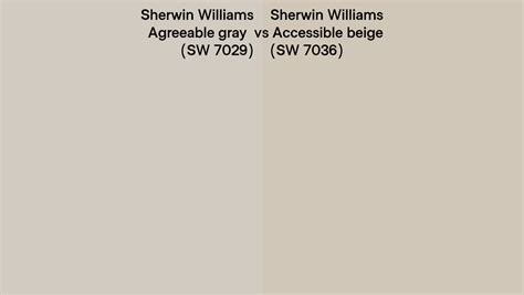 Sherwin Williams Agreeable Gray Vs Accessible Beige Side By Side Comparison