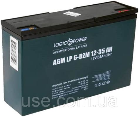 Тяговый аккумулятор 12V 35Ah, аг, ампер час, AGM DZM для инвертора, ИБП ...