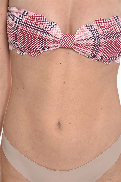 Marysia Scalloped Edges Antibes Reversible Bandeau Bikini Top Women