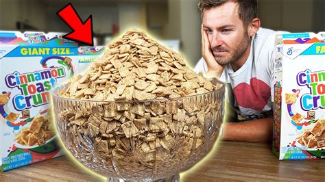 I Ate The Worlds Biggest Bowl Of Cinnamon Toast Crunch Youtube