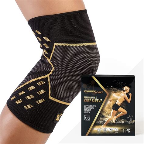 Buy Copperjoint Copper Knee Sleeve 1 Compression Fit Support