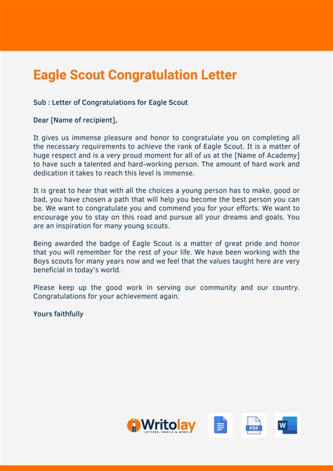 Eagle Scout Congratulations