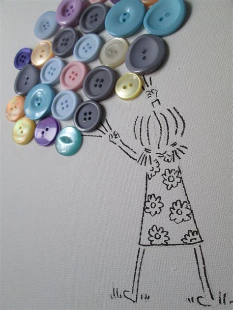 17 Best images about Cute as a Button - Button Art on Pinterest | A button, Button necklace and ...