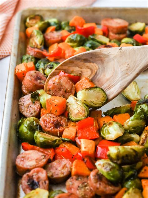 Sheet Pan Sausage And Veggies — Her Wholesome Kitchen