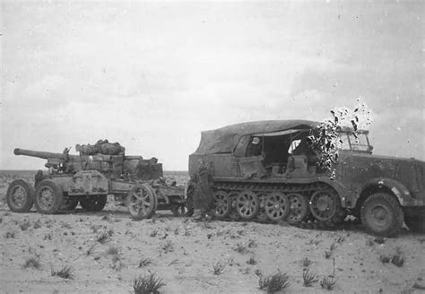 Sd Kfz Towing A Gun Afrika Korps Dak World War Photos