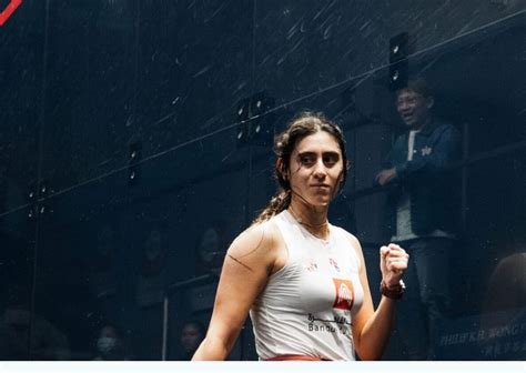 Nour El Sherbini At The London Squash Classic Egyptian Squash Federation