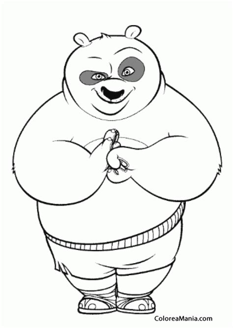 Colorear Kung Fu Panda Kung Fu Panda Dibujo Para Colorear Gratis