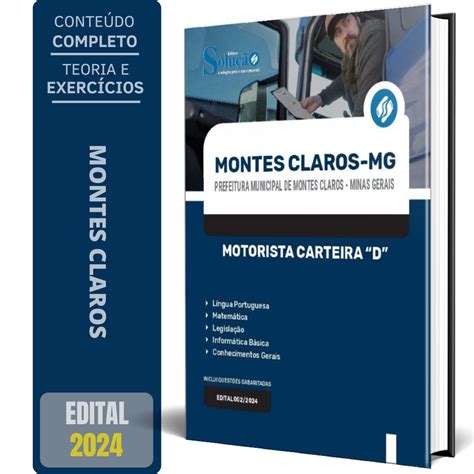 Apostila Prefeitura De Montes Claros Mg Motorista Carteira D