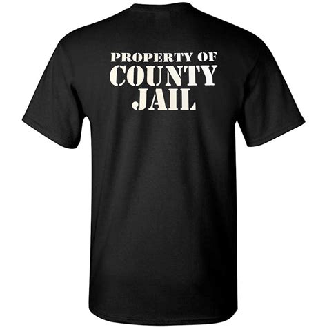 County Jail Inmate Halloween Costume Jail Prison T Shirt