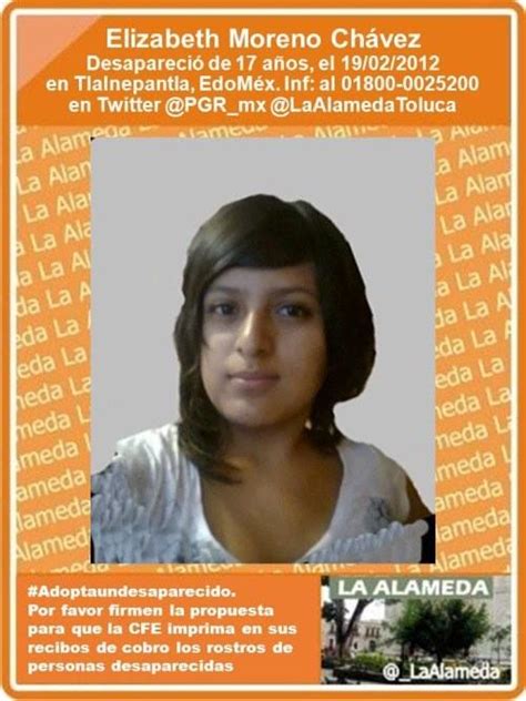 La Alameda EdoMex on Twitter TeBuscamos Elizabeth Moreno Chávez