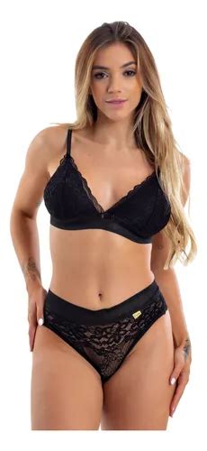 Conjunto Lingerie Rendado Sutiã E Calcinha Sexy Luxo MercadoLivre