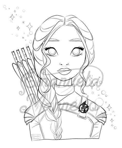 Katniss Everdeen Coloring Pages