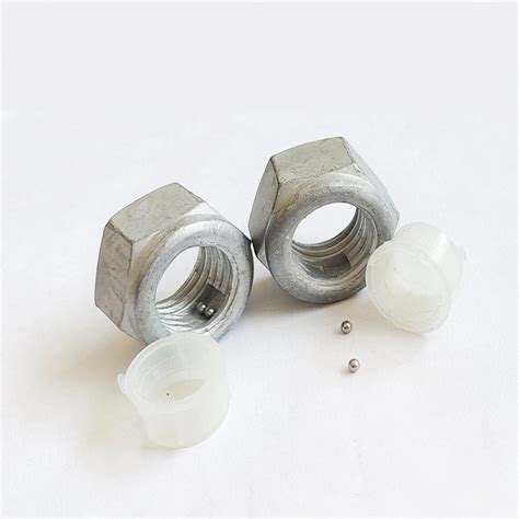 Carbon Steel Ball Type Anti Theft Nut With Zinc Coating For