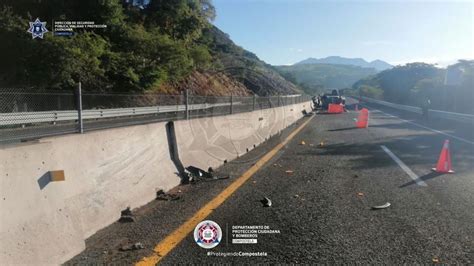 Se volcó en la autopista Jala Compostela NoticiasPV