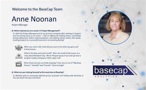 New Employee Announcement: Anne Noonan - Basecap Analytics