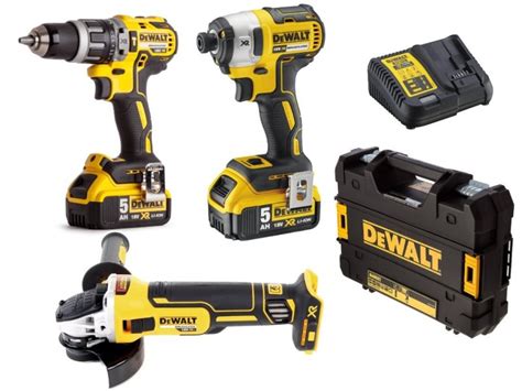 3 narzędziowy zestaw combo Dewalt 18V 2X5 0Ah Narzędzia SEGER