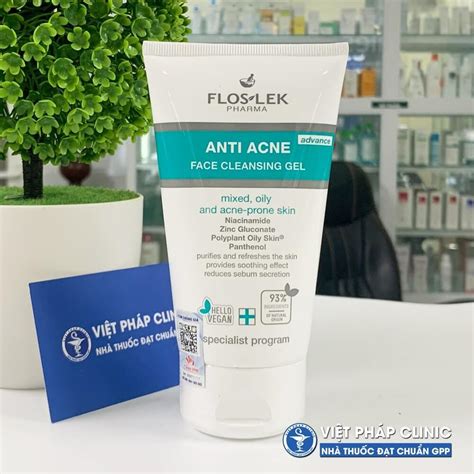 Sữa rửa mặt Floslek Anti Acne Face Cleansing Gel Advance