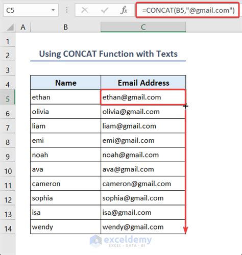 How To Use The CONCAT Function In Excel 7 Examples ExcelDemy