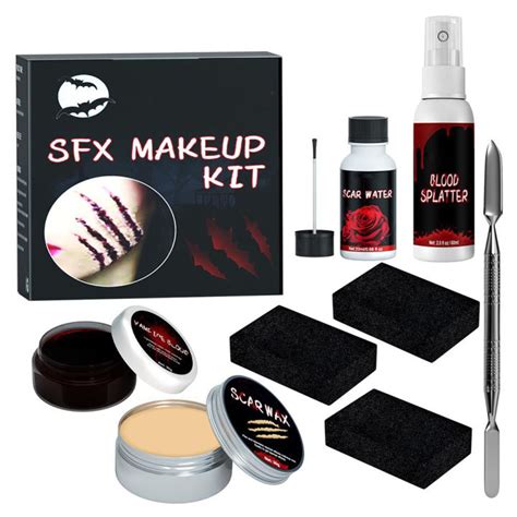 Enidjuli Halloween Special Effects Sfx Makeup Kit For Zombie Vampire