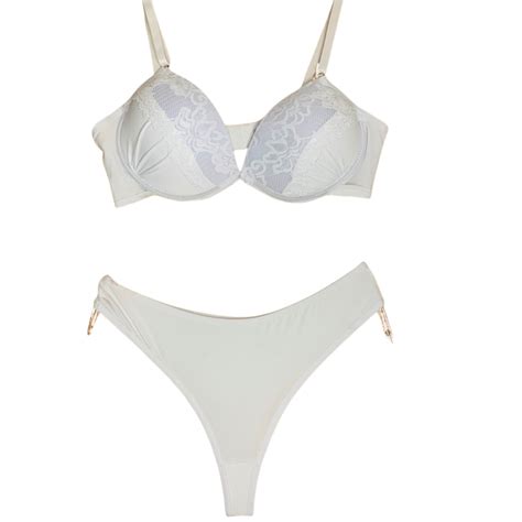 Conjunto Calcinha e Sutiã Branca Básica Lingerie dia a dia Preço