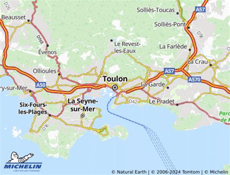 Carte Michelin Toulon Viamichelin