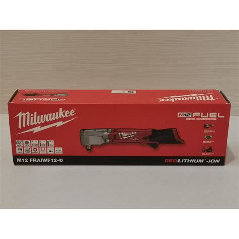 台南工具好事多 全新MILWAUKEE 米沃奇 M12 FRAIWF12 鋰電無碳刷1 2 直角衝擊扳手 空機 蝦皮購物