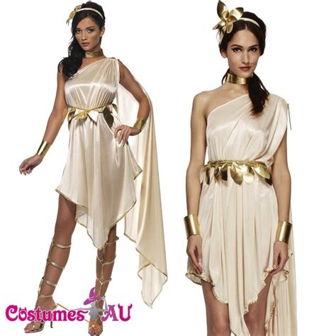 Ladies Cleopatra Costume Fever Roman Greek Goddess Toga Fancy Dress