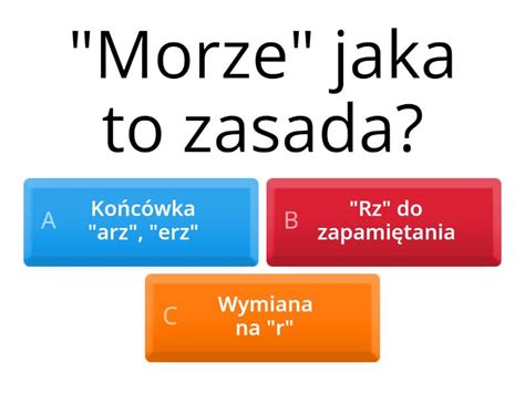 D Zasady Pisowni Rz Jaka To Zasada Test