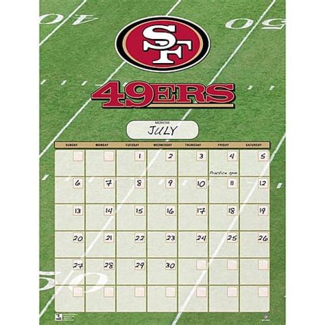 San Francisco 49ers Perpetual Calendar