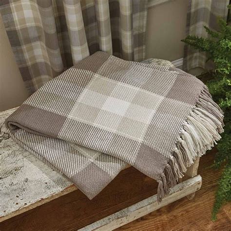 Simply Plaid Fringed Throw Blanket | Antique Farmhouse