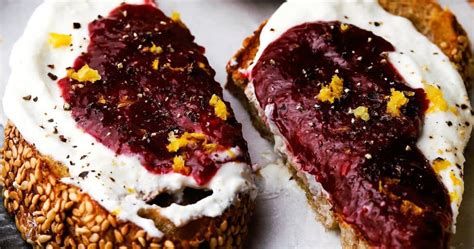 Whipped Ricotta Toast With Strawberry Jam Punchfork