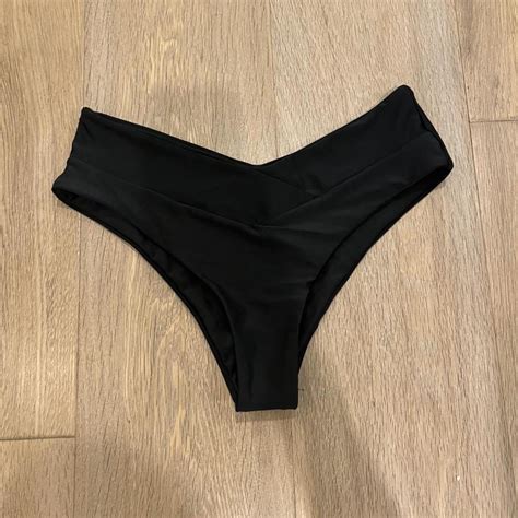 SHEIN Women S Black Bikini And Tankini Bottoms Depop