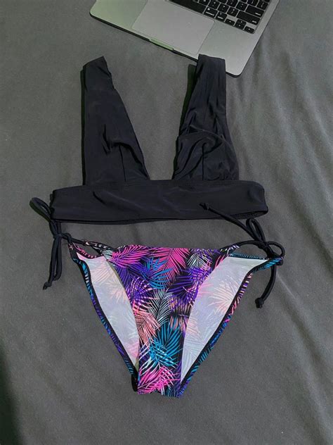 V Neck Bikini Swimsuit On Carousell