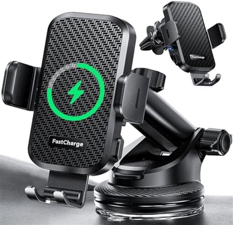 Amazon Chgeek Wireless Car Charger With Phone Holder Mount W