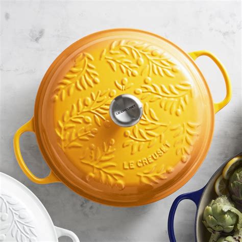 Le Creuset Enameled Cast Iron Olive Branch Braiser Qt