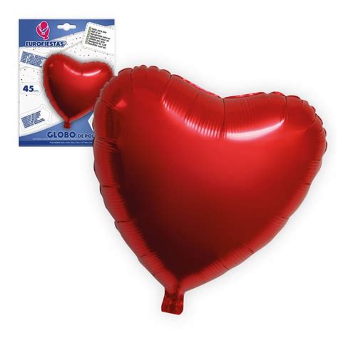 Red Foil Heart Balloon 45cm 1u