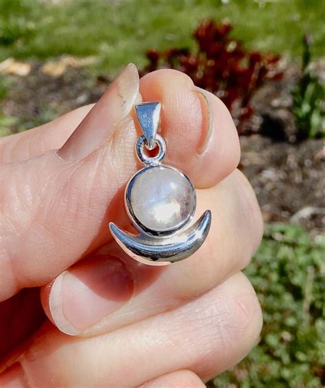 Moonstone Crescent Moon Pendant Moon Soul Magic