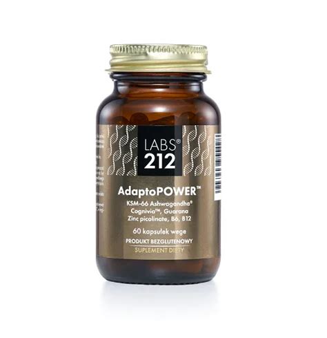 Labs212 Adaptopower Ashwagandha Cognivia Guarana Cynk B6 B12 60