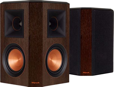 Amazon Klipsch Rp S Surround Sound Speakers Pair Walnut