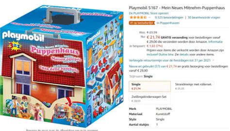 PLAYMOBIL Dollhouse Mijn Meeneem Poppenhuis Voor 21 74