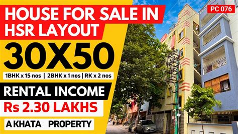 🔥house For Sale In Hsr Layout Bangalore Rental Income Property