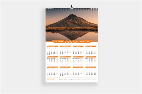 2023 Calendar Template Graphic by DesignLens · Creative Fabrica