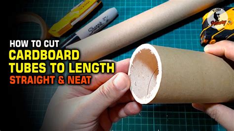 Cut Cardboard Tubes Straight And Neat Youtube