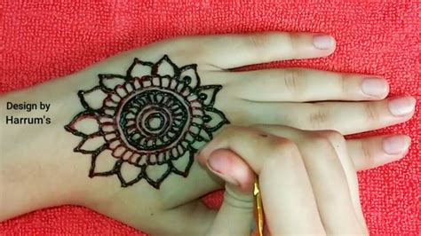 Bunch Style Beautiful Mehndi Design Easy And Quickly Step By Step Youtube