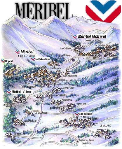 Maps Of Meribel Ski Resort In France Sno