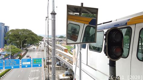 KL Monorail Line Scomi MTrans 2 Car Train 11 Departing Titiwangsa