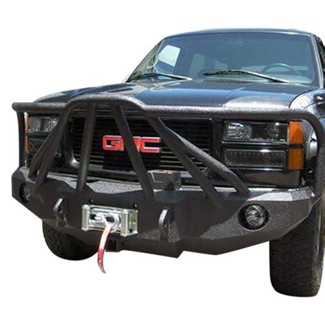 Iron Bull Bumpers® Chevy Silverado 2500 Hd 2001 Full Width Black Front Winch Hd Bumper With